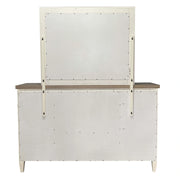 Parker House Americana Modern Bedroom King Shelter Bed 2 Nightstands Dresser with Mirror and Chest
