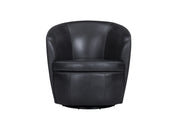 Parker Living Barolo 100% Italian Leather Swivel Club Chair