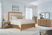 Parker House Escape - Bedroom Queen Panel Bed 2 Nightstands Dresser with Mirror and Chest