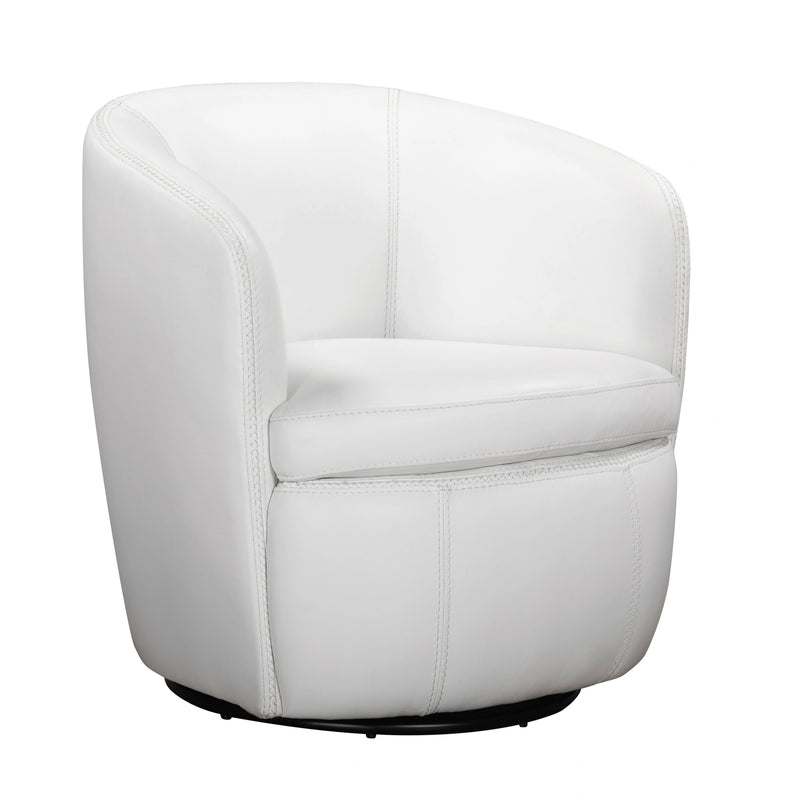 Parker Living Barolo 100% Italian Leather Swivel Club Chair