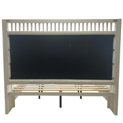 Parker House Americana Modern Bedroom King Shelter Bed 2 Nightstands Dresser with Mirror and Chest