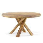 Parker House Crossings - Downtown Dining 60 Inch Round Dining Table With 4 Upholstered Chairs