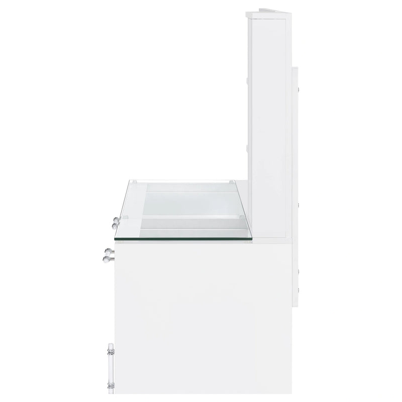 Flora Makeup Vanity Table with LED Mirror and Stool