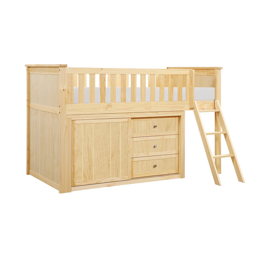 Bartly-(4) Low Loft Bunk with Dresser image