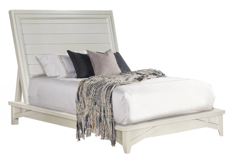 Parker House Americana Modern Bedroom Queen Platform Bed 2 Nightstands Dresser with Mirror and Chest