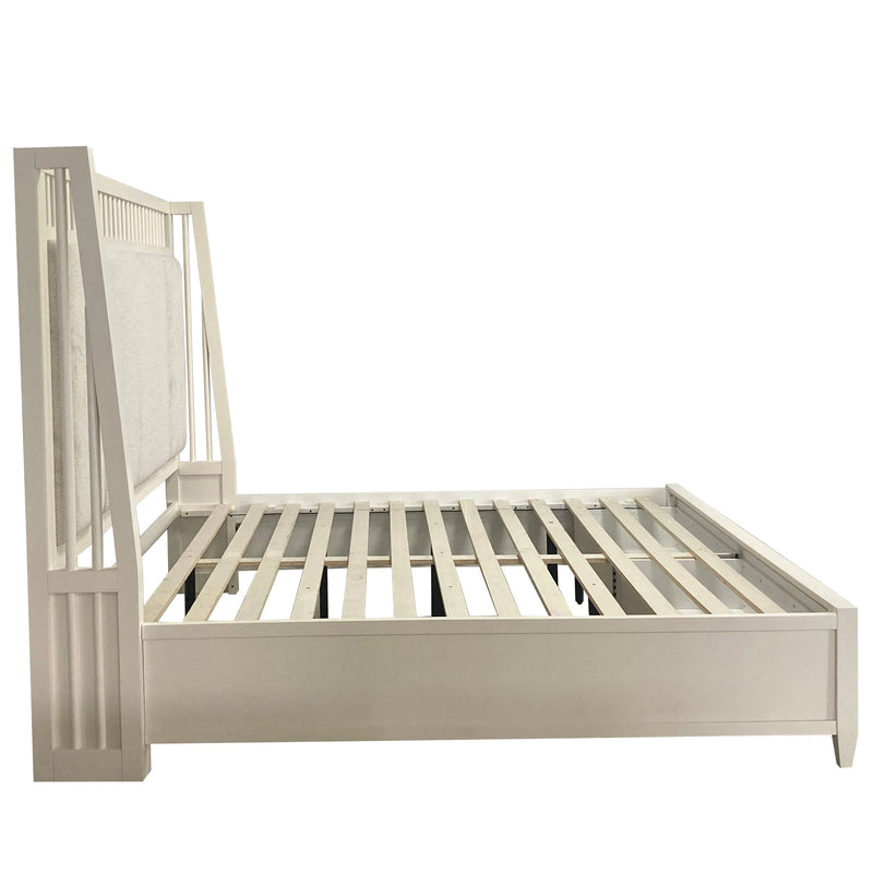 Parker House Americana Modern Bedroom King Shelter Bed 2 Nightstands Dresser with Mirror and Chest