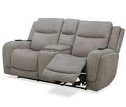 Parker Living Penfield - Frappe Zero Gravity Power Reclining Console Loveseat with Heat Massage and Speaker P3