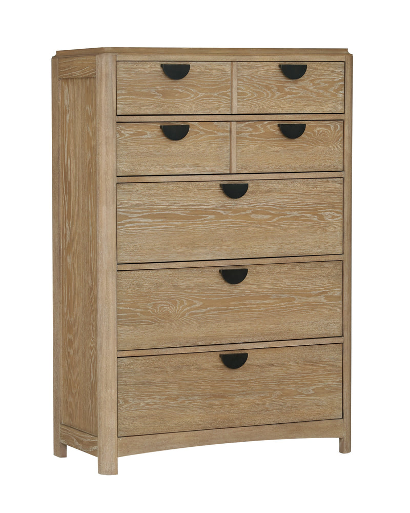 Parker House Escape - Bedroom Queen Panel Bed 2 Nightstands Dresser with Mirror and Chest