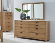 Parker House Escape - Bedroom Queen Panel Bed 2 Nightstands and Dresser with Mirror