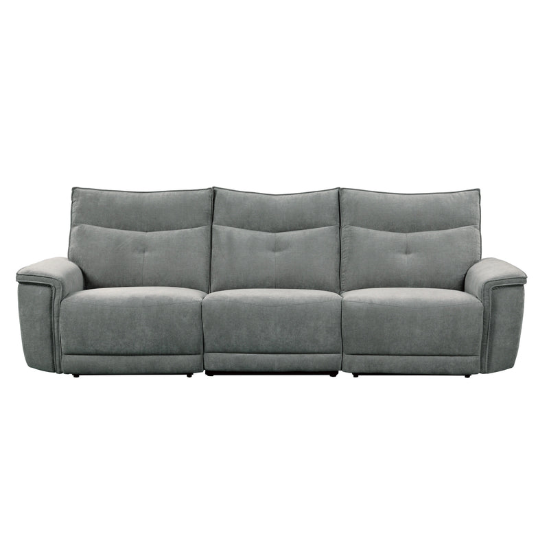 Tesoro-(3)Power Double Reclining Sofa with Power Headrests and USB Ports image