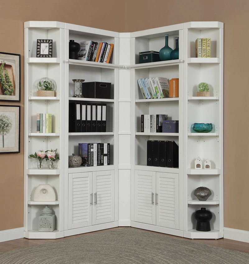 Parker House Catalina 5 Piece Library Wall Set in Cottage White