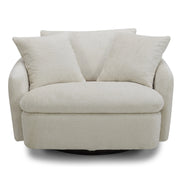 Parker Living Boomer Large Swivel Chair with 2 Toss Pillows Two Pack