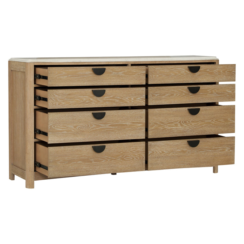 Parker House Escape - Bedroom Queen Poster Bed 2 Nightstands and Dresser with Mirror