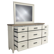 Parker House Americana Modern Bedroom King Platform Bed 2 Nightstands and Dresser with Mirror