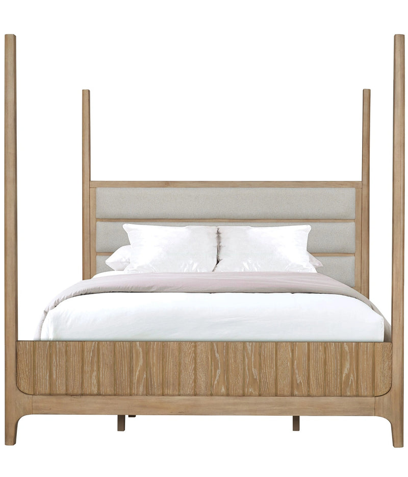 Parker House Escape - Bedroom Queen Poster Bed and Nightstand
