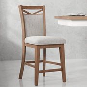 Parker House Americana Modern Dining Island Counter Height Table with 6 upholstered chairs