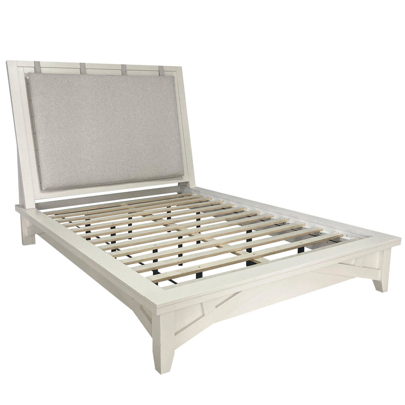 Parker House Americana Modern Bedroom Queen Platform Bed 2 Nightstands Dresser with Mirror and Chest