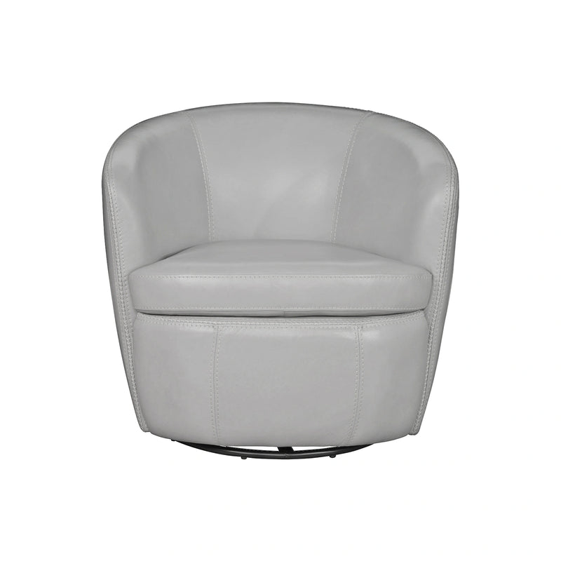 Parker Living Barolo 100% Italian Leather Swivel Club Chair