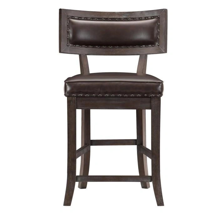 Oxton Counter Height Chair in Dark Cherry (Set of 2)