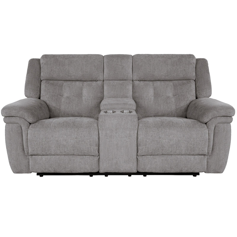 Parker Living Richland - Bristol Grey Power Reclining Console Loveseat