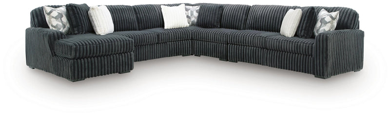 Midnight-Madness Sectional with Chaise