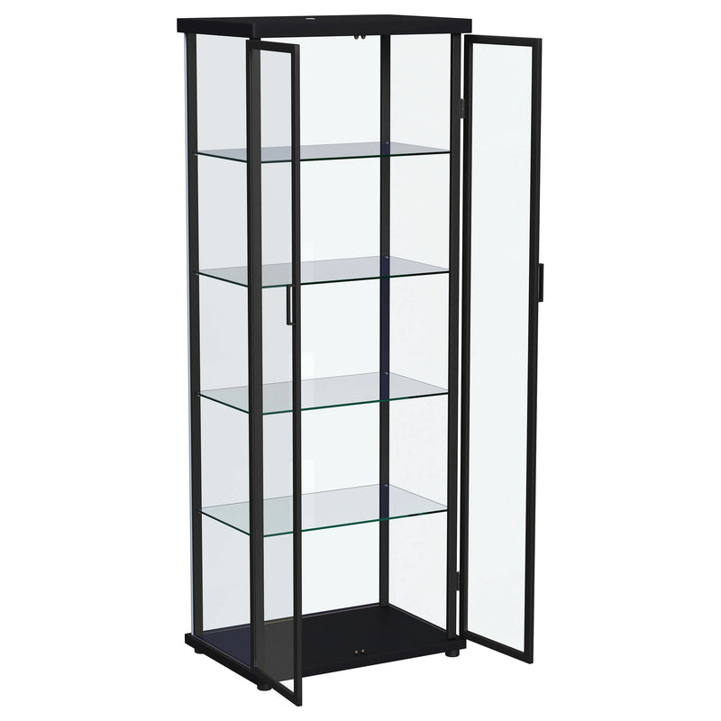 Aero Curio Cabinet with LED Lighting