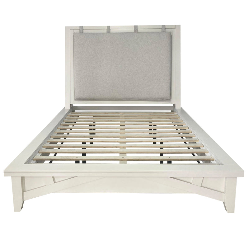 Parker House Americana Modern Bedroom King Platform Bed 2 Nightstands and Dresser with Mirror