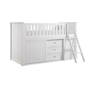 Galen-(6) Low Loft Bunk with Bookcase and 2 Dressers image