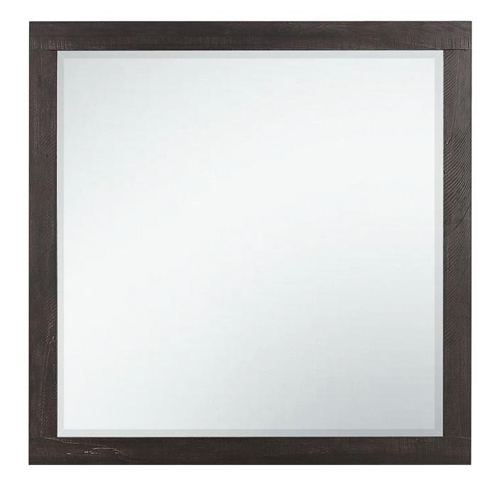 Miter Mirror in Rustin Mahogany & Dark Ebony 1762-6