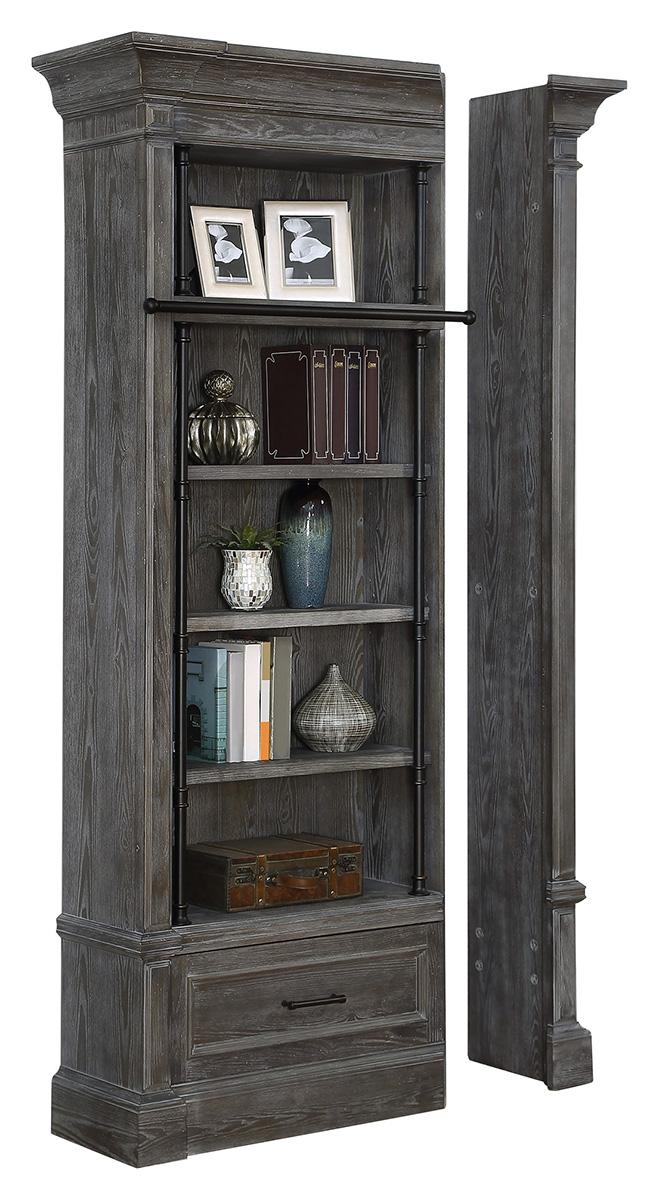 Parker House Gramercy Park 2pc Museum Bookcase in Vintage Burnished Smoke-2