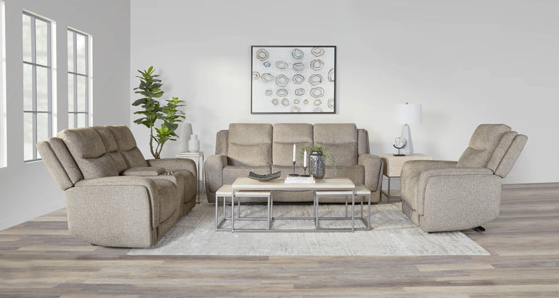 Parker Living Penfield - Frappe Power Reclining Sofa Loveseat and Recliner