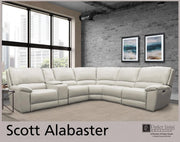 Parker House Scott Power Entertainment Console in Alabaster