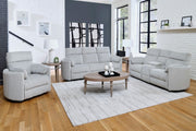 Parker Living Radius - Mega Grey Power Glider Reclining Console Loveseat