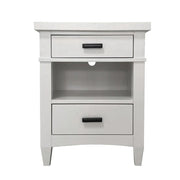Parker House Americana Modern Bedroom Queen Platform Bed 2 Nightstands Dresser with Mirror and Chest