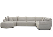 Parker Living Playful - Canes Cobblestone 6 Piece Modular Sectional