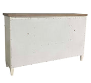 Parker House Americana Modern Bedroom King Shelter Bed with 2 Nightstands and Dresser with Mirror
