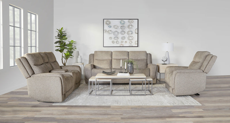 Parker Living Penfield - Frappe Zero Gravity Power Reclining Sofa with Heat Massage and Speaker P3