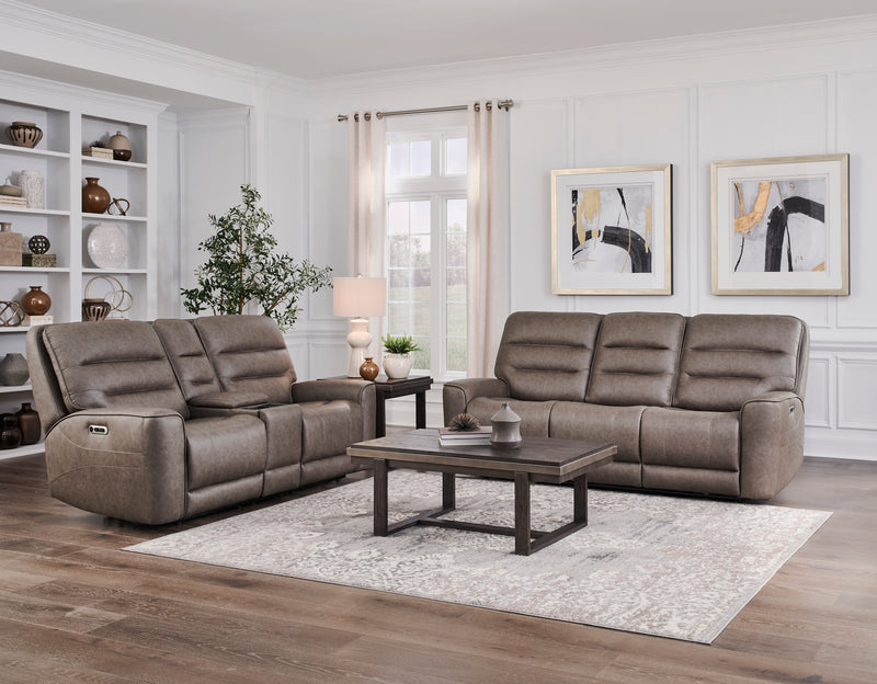 Parker Living Lawson - Sydney Brunette Power Zero Gravity Tilt Console Loveseat P2