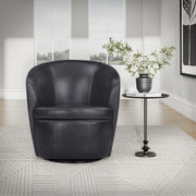 Parker Living Barolo 100% Italian Leather Swivel Club Chair