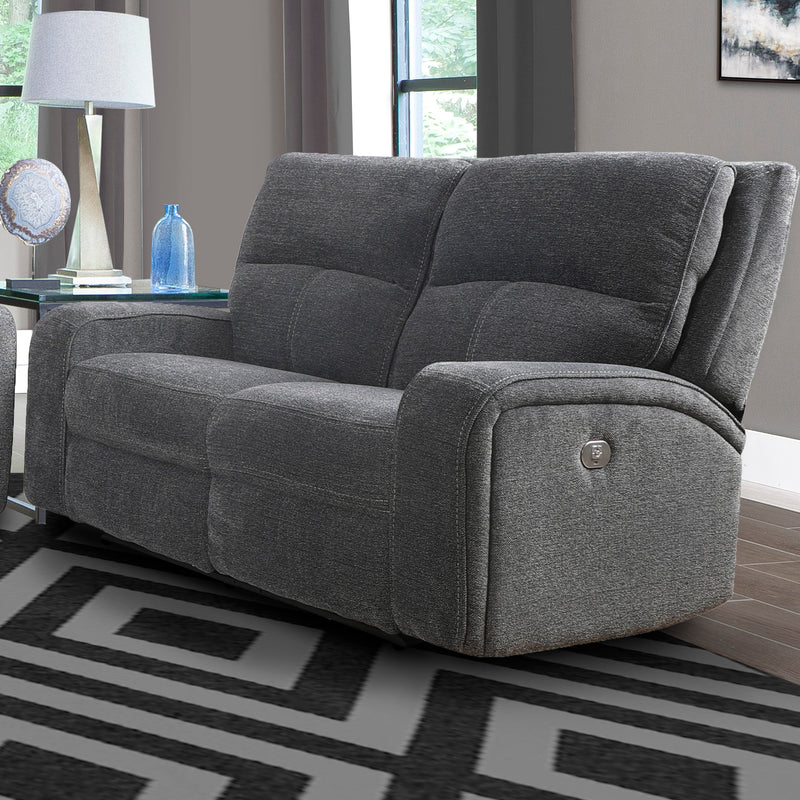 Parker Living Polaris - Bizmark Grey Power Reclining Sofa Loveseat and Recliner