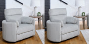 Parker Living Radius - Mega Grey Power Swivel Glider Recliner Two Pack