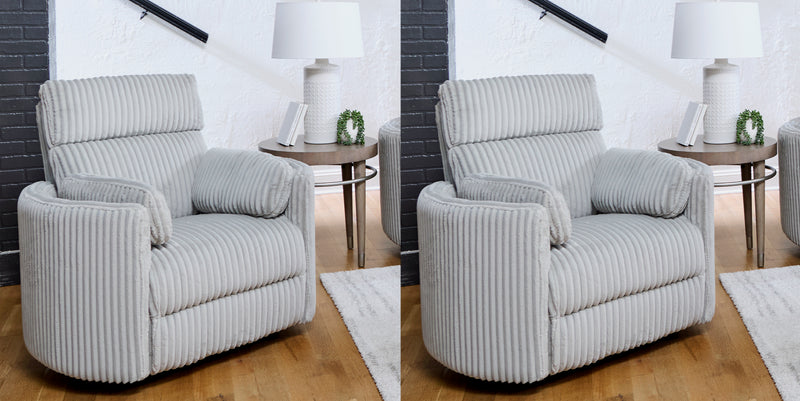 Parker Living Radius - Mega Grey Power Swivel Glider Recliner Two Pack