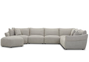 Parker Living Playful - Canes Cobblestone 6 Piece Modular Sectional
