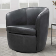 Parker Living Barolo 100% Italian Leather Swivel Club Chair
