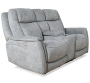 Parker Living Linus - Hudson Grey Power Reclining Sofa and Loveseat