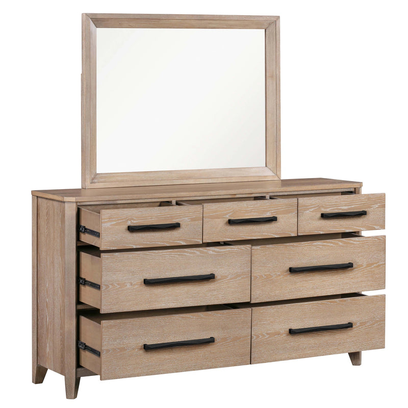 Parker House Breckenridge - Bedroom King Bed 2 Nightstands and Dresser with Mirror