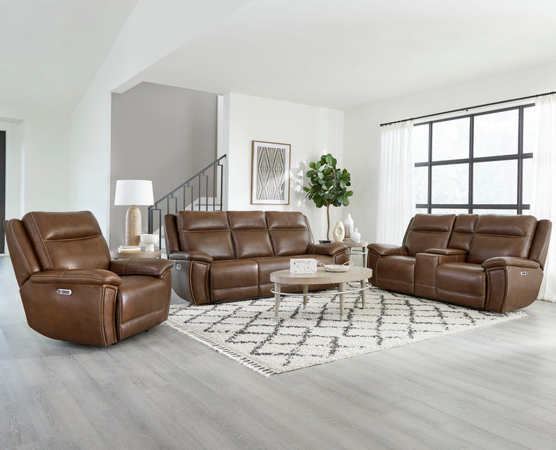 Parker Living Jameson - Hickory Power Reclining Zero Gravity Console Loveseat