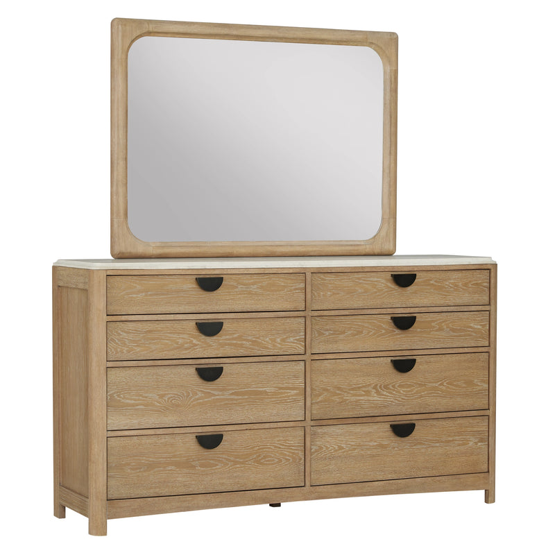 Parker House Escape - Bedroom Queen Panel Bed 2 Nightstands and Dresser with Mirror