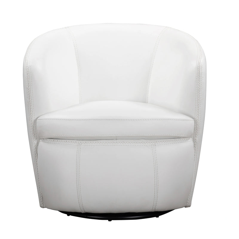 Parker Living Barolo 100% Italian Leather Swivel Club Chair