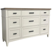Parker House Americana Modern Bedroom Queen Shelter Bed 2 Nightstands and Dresser with Mirror